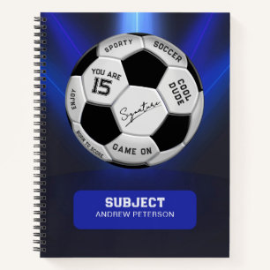 Persoonlijke Voetbal Verjaardag Leeftijd Naam T Notitieboek