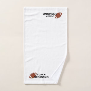 Persoonlijke voetbalcoach handdoek