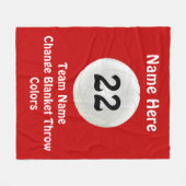 Persoonlijke volleybaldripstrips, handschrift, KLE Fleece Deken (Voorkant (Horizontaal))