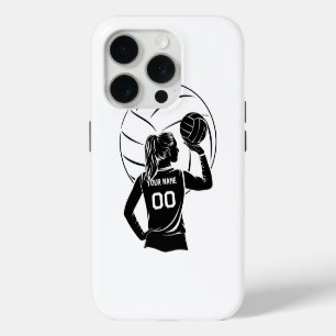 Persoonlijke Volleybalspeler Aangepaste Naam, Numm iPhone 15 Pro Hoesje