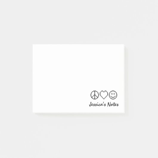Persoonlijke vredelievende Post-it® notes (Voorkant)