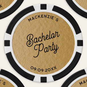 Persoonlijke vrijgezellenfeest Goud Poker Chips