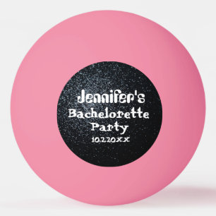 Persoonlijke vrijgezellenfeest naam datum pingpongballen