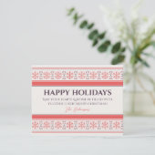 Persoonlijke vrolijke feestdagen kaart (Staand voorkant)