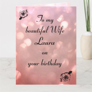 Persoonlijke vrouw Birthday Kaart