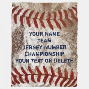 Persoonlijke vuile look Baseball Fleece Blanket Deken