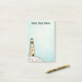 Persoonlijke Vuurtoren Post-it® Notes (Op bureau)