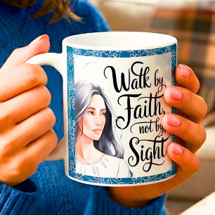 Persoonlijke wandel door het geloof christelijke v koffiemok