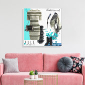 Persoonlijke wandkunst: liefdesgeschenk canvas afdruk (Insitu (Woonkamer))