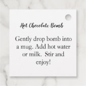 Persoonlijke, warme kerstvoordeeltag bedankjes labels (Achterkant)