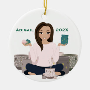 Persoonlijke wasverwarming voor vrouwen keramische keramisch ornament