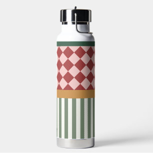 Persoonlijke waterfles met naam en patroon