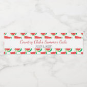 Persoonlijke Watermelonpatroonpartij Waterfles Etiket (Enkel label)