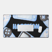 Persoonlijke Waterverf Blue Gaming Bureaumat (Keyboard & Muis)