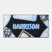 Persoonlijke Waterverf Blue Gaming Bureaumat (Voorkant)