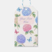 Persoonlijke Waterverf Hydrangea Cadeaubijlage  Cadeaulabel (Voorkant)