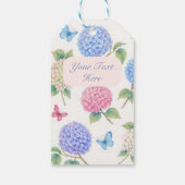 Persoonlijke Waterverf Hydrangea Cadeaubijlage  Cadeaulabel (Achterkant)