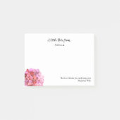 Persoonlijke Waterverf Hydrangea-scripts Post-it® Notes (Voorkant)