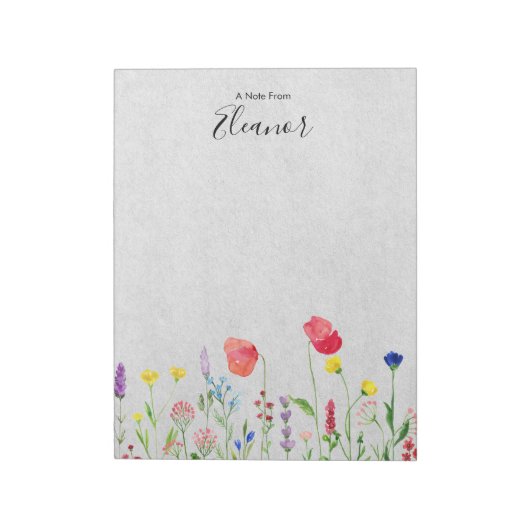 Persoonlijke Waterverf Notitieblok (Gedraaid)