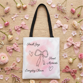 Persoonlijke Waterverf Roze Coquette Boodschappent Draagtas