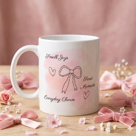 Persoonlijke Waterverf Roze Coquette Mok