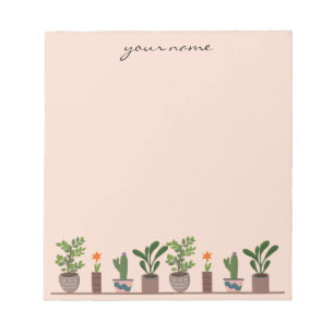 Persoonlijke Waterverf Succulenten Boho Notitieblo Notitieblok