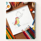 Persoonlijke waterverfschildering en schetsen notitieboek (Achterkant)