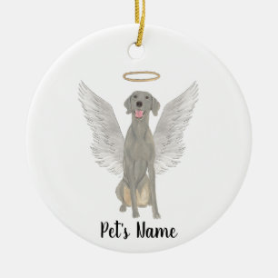 Persoonlijke weimaraner Sympathie Memorial Keramisch Ornament