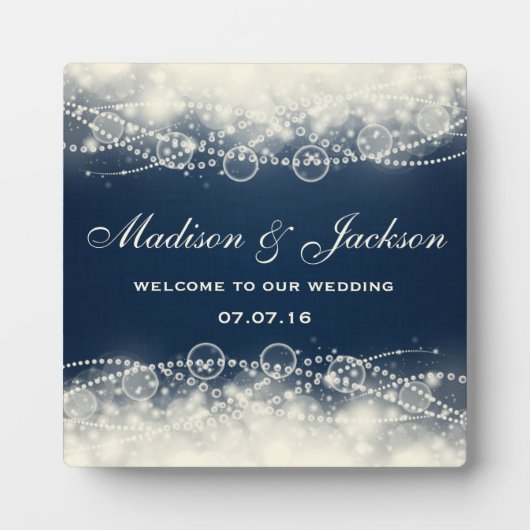 Persoonlijke Welkom bij onze bruiloft Fotoplaat (Voorkant)