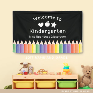 Persoonlijke Welkom Terug naar Kleuterleidster Spandoek