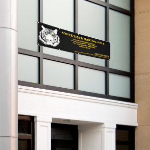 Persoonlijke White Tiger Martial Arts Aanpassen Spandoek