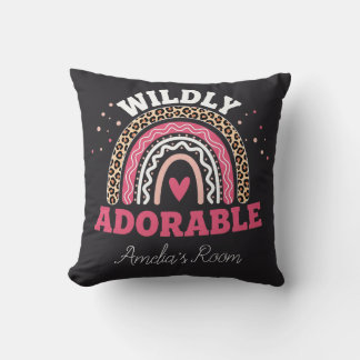 Persoonlijke Wild One Boho Luipaard Regenboog Deke Kussen