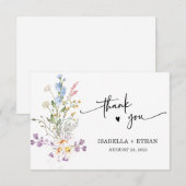 Persoonlijke wilde bloem boho bruiloft (Voorkant / Achterkant)