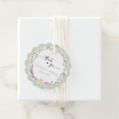 Persoonlijke Wilde Bloem Boho Bruiloft Bedankjes Labels (In situ)