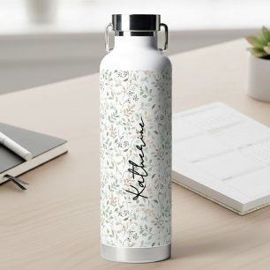 Persoonlijke Wilde Bloem Boho Waterfles