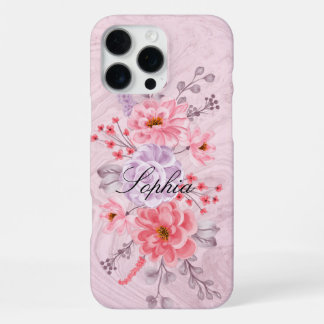 Persoonlijke Wilde Bloem iPhone 16 Pro Hoes Max Hoesje