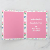 Persoonlijke Wilde Bloem Moeder Moederdag Foto Kaart (Binnen)