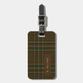 Persoonlijke WILLIAMS Tartan Heren Bagage Label (Voorkant verticaal)