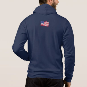 Persoonlijke Winkende Amerikaanse Vlag Jas Hoodie