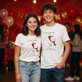 Persoonlijke Winter Verjaardag T-shirt