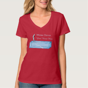 Persoonlijke Winterdans op Ijsblok T-shirt