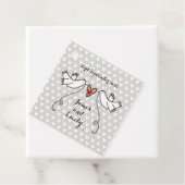 Persoonlijke Witte Doves Weddenschap voor Labels (In situ)