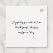 Persoonlijke Witte Doves Weddenschap voor Labels (Achterkant)