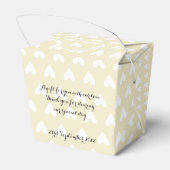 Persoonlijke Witte Doves Wedding Favor Box Bedankdoosjes (Achterkant)