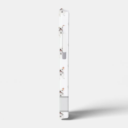 Persoonlijke witte puntige frenchie Dog Case-Mate iPhone Case (Achterkant / Links)