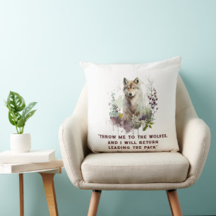 Persoonlijke Wolf Quote Kussen
