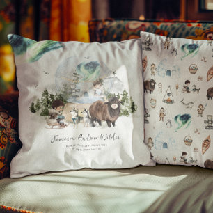 Persoonlijke Woodland Aurora-kinderkamer Kussen