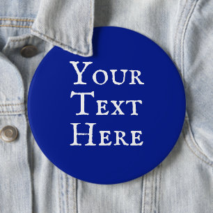 Persoonlijke woorden donkerblauwe in-on Button
