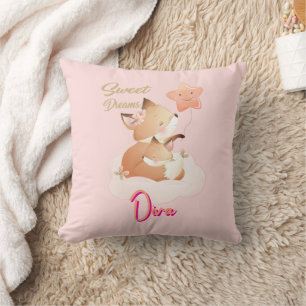 Persoonlijke Worp Kussen Baby Vos Sweet Dreams