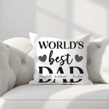 Persoonlijke Worpkussen 'Beste Papa Ter Wereld'